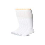 White Cushioned Over the Calf 6 Pack Pair Socks for Cryotherapy - biohacking-products